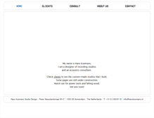 Tablet Screenshot of hanskoomans.nl